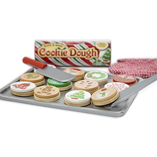 Melissa & Doug Slice and Bake Wooden Christmas Cookie Play Food Set Melissa & Doug