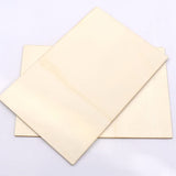 Sewroro 10pcs Pieces Rectangular Veneer Wooden Square Coasters Rectangular Wood Chips Balsa Wood DIY Wood Planks Wood Board Home Decoration Sewroro