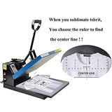 Woo T-Shirt Ruler Guide 4 Pieces Set with 3 Pieces of Heat Transfer Paper and Tape Measure for Vinyl, Heat Press, Heat Transfer Vinyl, Sublimation, PDTXCLS