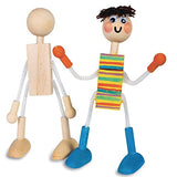 S&S Worldwide Unfinished Posable Wood Doll, 7-1/2 Length, Pack of 6 S&S Worldwide