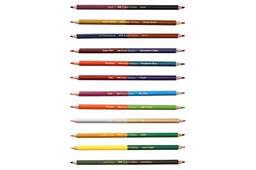 Faber-Castell Bi-Color, 24 Shades - Pack of 12 - WoodArtSupply