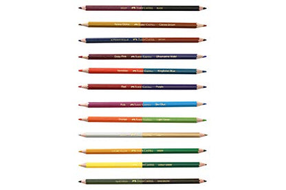 Faber-Castell Bi-Color, 24 Shades - Pack of 12 - WoodArtSupply