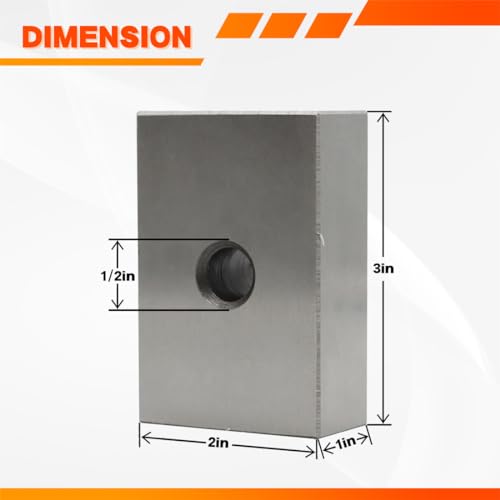 Nakkaa 1-2-3 Blocks Set Matched Pair 23 Holes .0002" Squareness Hardened Steel Setup Blocks Ultra Precision Machinist 1"x2"x3" Blocks for Machinist Nakkaa