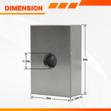 Nakkaa 1-2-3 Blocks Set Matched Pair 23 Holes .0002" Squareness Hardened Steel Setup Blocks Ultra Precision Machinist 1"x2"x3" Blocks for Machinist Nakkaa