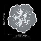 Silicone Coaster Molds, CCOZN 4 PCS Flower Silicone Coaster Molds Coaster for Epoxy Resin Agate Coaster Cup Mat Molds for Resin Casting Silicone CCOZN