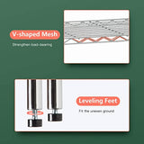 FDW 14" D×36" W×72" H Wire Shelving Unit Metal Shelf with 5 Tier Adjustable Layer Rack Commercial Strong Steel for Restaurant Garage Pantry FDW