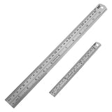 YouOKLight Metal Ruler Set,6 inch Ruler and 12 inch Ruler. Ruler Inches and Centimeters,Metric Ruler 12 Inches,Metal Ruler 12 inch,Drawing YouOKLight