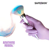 SAFESKIN Nitrile Disposable Gloves Pack of 50, Light Duty, Large Size, Powder Free - Food Handling, First Aid, Hair Coloring SAFESKIN