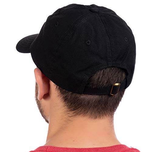 Ann Arbor T-shirt Co. Sawdust is Man Glitter | Funny Woodworking Wood Working Saw Dust Humor Baseball Cap Dad Hat Black Ann Arbor T-shirt Co.