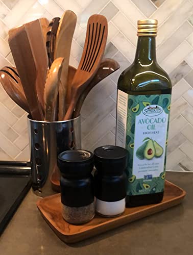 Cozinest Serving Platter Teak Wood – Rectangular Serving Tray 5 x 10 inches Party Wooden Platters Wood Tray for Display Fruit Snacks Dessert CoziNest