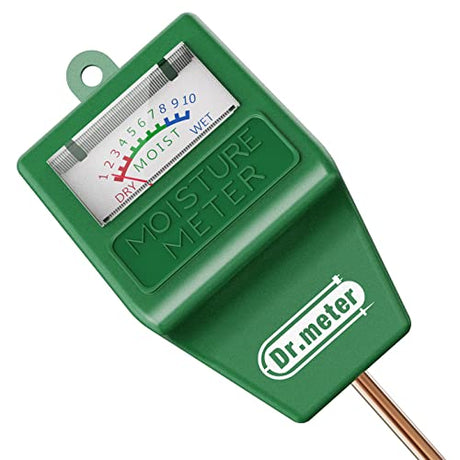 Dr.meter Soil Moisture Meter, Plant Water Meter for Garden Lawn Farm Indoor & Outdoor Use, Soil Tester Hygrometer Sensor for House Plants, Gardening Dr.meter