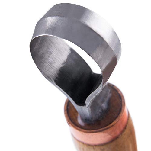 STAMESKY Wood Carving Scorp Knife | Round Carving Tool for Spoons, Bowls, and Cups | Spoon Bowl Carving Tools | Wood Carving for Beginners | Oak Wood STAMESKY