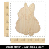 Frenchie from Behind Butt French Bulldog Dog Unfinished Wood Shape Piece Cutout for DIY Craft Projects - 1/4 Inch Thick - 4.70 Inch Size Sniggle Sloth