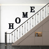 AOCEAN 8 inch Black Wood Letters Unfinished Wood Letters for Halloween Decorative Standing Letters Slices Sign Board Decoration for Craft Home Party AOCEAN