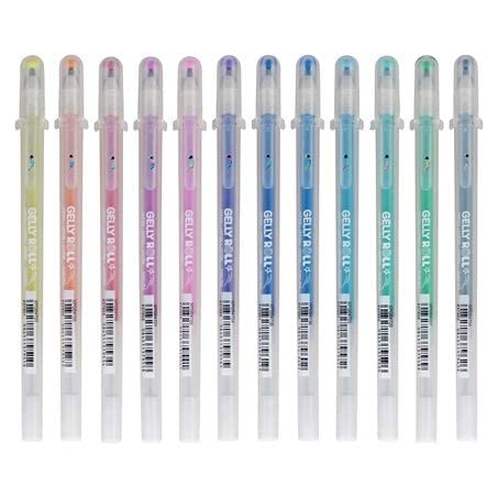 SAKURA Gelly Roll Stardust (Made in Japan) [Limited Edition] Gel Ink Pen Set - Bold Sparkling, Glittering & Assorted Colors 12Pens SAKURA