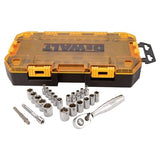 DEWALT Drive Socket Set, SAE/Metric, 1/4-Inch Drive, 25-Piece (DWMT73805) DEWALT