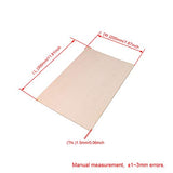 BQLZR 300x200x1.5mm Rectangle Unfinished Unpainted Basswood Wooden Sheets for Craft DIY Hand-Made Project Mini House Building Architectural Model BQLZR