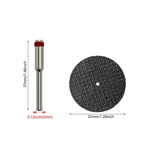 50pcs Rotary Tool Cut Off Wheels 1-1/4'' Fiberglass Reinforced Cutting Wheel Discs with 4Pcs Mandrels Rotary Tool Accessories for Cutting Metal, YGFRSTO