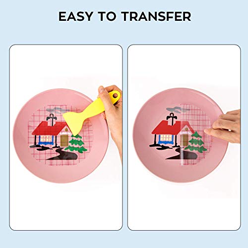 HTVRONT White Permanent Vinyl, 12 Pack White Vinyl for Cricut - 10 White Vinyl Sheets 12" x 12" & 2 Transfer Tape Sheets for Party Decoration, HTVRONT