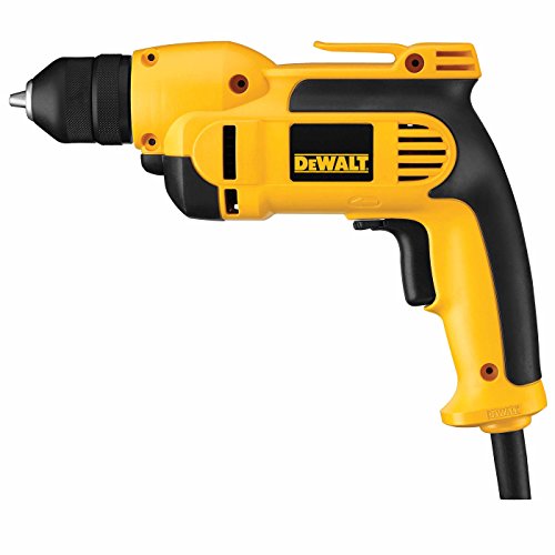 DEWALT VSR Electric Drill, Keyless Chuck, 8.0-Amp, 3/8-Inch (DWD112) DEWALT