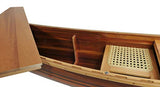 Wooden Boat USA Display Half Canoe 9 Feet Home Décor, One Size, Multi Wooden Boat USA