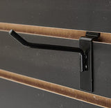 SSWBasics 4 ft x 2 ft Horizontal Black Slatwall Panels for Wall (24"H x 48"L) - Pack of 2 - Garage Wall Organizer Panels and Craft Storage SSWBasics