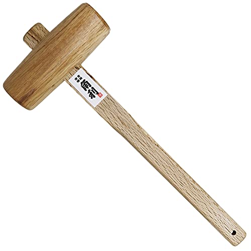 KAKURI Wooden Mallet for Woodworking 48mm Oak, Japanese Wood Mallet Hammer for Chiseling, Adjusting Japanese Plane, Assembling furniture, Made in KAKURI