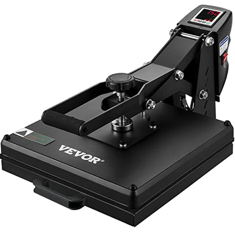 VEVOR Heat Press, 15x15 Power Heat Press Machine, Fast Heating, High Pressure Heat Press Machine for T-Shirt, Digital Industrial Sublimation Printer VEVOR
