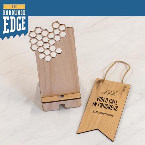 The Hardwood Edge Alder Hardwood Planks - 4-Pack Alder Wood for Unfinished Wood Crafts - 1/8’’ (3mm) 100% Pure Hardwood - Laser Engraving Blanks - THE HARDWOOD EDGE