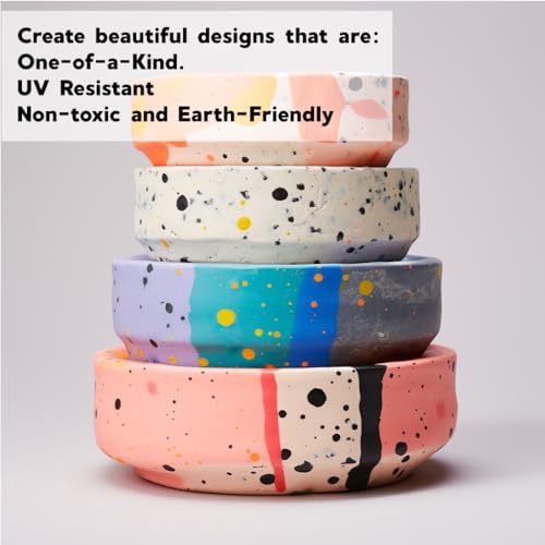 UNICONE ART SETINSTONE Eco Casting Resin Kit - Sustainable, 1 Bag Mineral + Polymer Powder - All in One, Non-Toxic, Water-Based, Fast Curing & unicone art