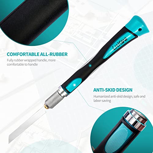 LitKiwi Model Craft Hand Saw Kit(with 14PCS Saw Blades),Modeling Knife Hacksaw Tool,DIY Mini Razor Saw Kit for Handcrafted, DIY models and Other Fine LitKiwi