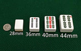 Foldable Ultra-Thin Automatic Mahjong Table with Wheels - Chinese, Filipino and American Style 40mm Numbered Tiles (with Hard Table Cover) usamahjongtable