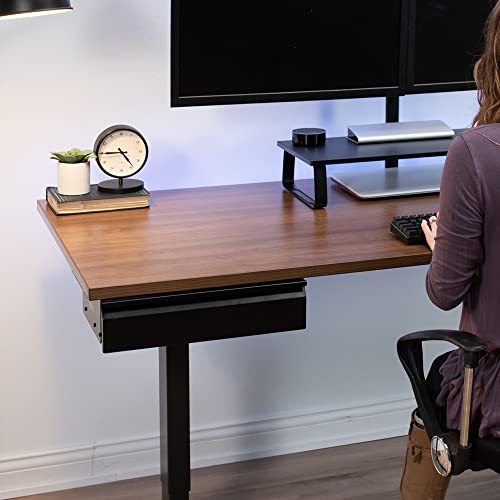 VIVO 16 inch Under Desk Mounted Sliding Pull-out Drawer without Shell for Office Desk, Storage Organizer for Sit Stand Workstation, Black, VIVO