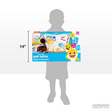 Horizon Group USA Baby Shark Water Drawing Mat, Includes Reusable 40-Inch Water Drawing Mat, Refillable Water Brush & Pens, Stencils, Mess-Free Water Horizon Group USA