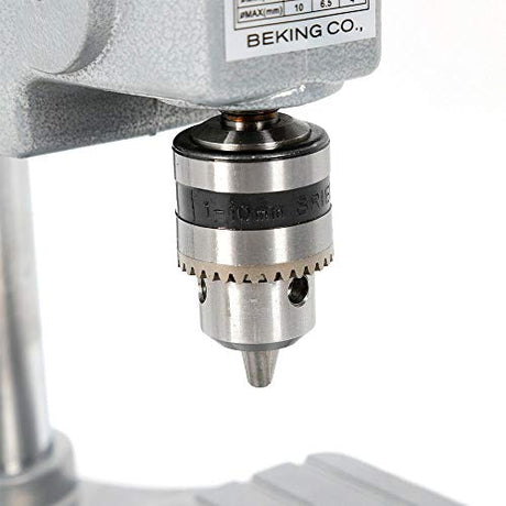 110V 340W 0-16000rpm 3-Speed Heavy Duty 1-10mm Bench Drill Press Workshop Mounted Drilling Chuck Drilling Stand Chuck Adjust Metal Wood Plastic Open Gdrasuya