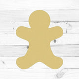 Gingerbread Man Unfinished Cutout, Wooden Shape, Wooden Build-A-Cross