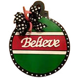 Ornament Cutout Unfinished Wood Christmas Door Hanger Holiday Decorations Winter Decor MDF Shape Canvas Style 2 Diverse Woodworking