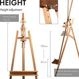 ARTIFY Large A-Frame Adjustable Painters Easel, Solid Beechwood Easel, Studio Easel with Brush Holder for Adults ARTIFY art supplies