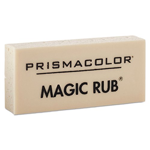 Prismacolor Premier Magic Rub Vinyl Erasers, 12 Pack Prismacolor