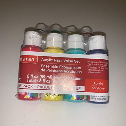 Primary Colors Acrylic Paint Set 4 pcs by Craft Smart