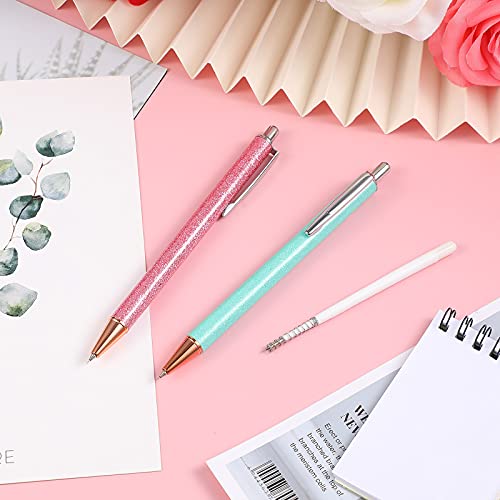 2 Pieces Weeding Pen Vinyl Pen Pin Weeding Tool Fine Point Weeding Tool Glitter Metal Vinyl Air Release or Car Puncturing Installation Retractable Epakh