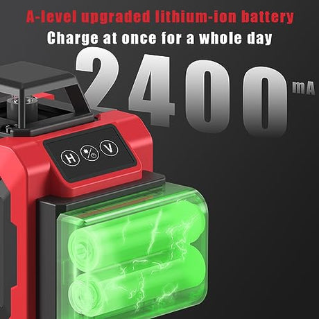 Laser Level,WEIDDW 4D 16 Lines Laser Level 360 Self Leveling Tool for Construction and Picture Handing,High Precision and Easy to Use WEIDDW