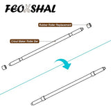 Rubber Roller Replacement Compatible with Cricut Maker/Maker 3, Mat Guide Rubbers for Cricut Repair Accessories… FEOXSHAL