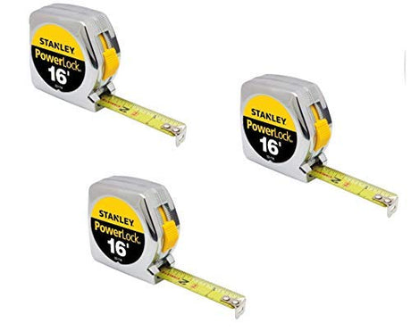 Stanley Tools 33-116 16ft. Powerlock Tape Rule (3-Pack) STANLEY