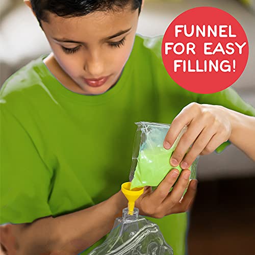 Made By Me Create Your Own Dinosaur Sand Art by Horizon Group USA, Includes 6 Dino-Themed Bottles with Caps, 8 Sand Colors, Glitter, Funnel & More, Made By Me