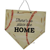 Home Base Plate Cutout Unfinished Wood Sports Décor Baseball Softball Door Hanger Everyday MDF Shape Canvas Style 1 (6") Diverse Woodworking