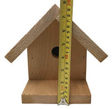 Solid Wood Birdhouse 3/4" Thick Solid Pine Strong Durable Heavy Duty Unfinished 8" Tall 3/4" Hole Made in The USA Built to Last Rhino Wood Industries