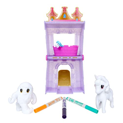 Crayola Scribble Scrubbie Peculiar Pets, Palace Playset with Yeti & Unicorn Toys, Kids Gifts for Girls & Boys, Ages 3, 4, 5, 6 - WoodArtSupply