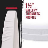 U.S. Art Supply 30 inch Diameter Round Gallery Depth 1-1/2" Profile Stretched Canvas 2-Pack - Acrylic Gesso Triple Primed 12-Ounce 100% Cotton U.S. Art Supply