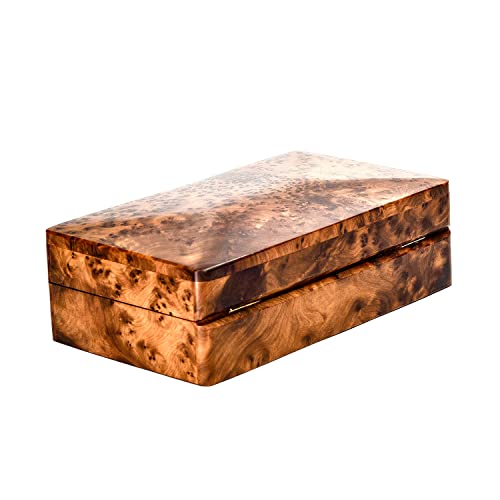 BAZAARDI Hand Carved Wooden Multipurpose Keepsake Jewelry Decorative Art Box Storage Organizer (Large wood Box,Antique) (Medium) BAZAARDI